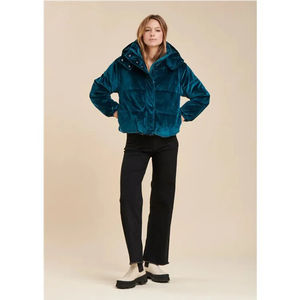 Chaqueta Acolchada Clásica Ligera de Manga Larga para Mujer, Impermeable, Ecológica, Transpirable, Diseño de Punto - Product Image 5