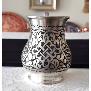 Nueva Taza Metálica para Beber en Aluminio Estilo Antiguo para Artesanía, Taza Moscow Mule Increíble con Asa - Product Image 4