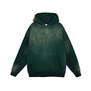 Acid <b>Wash</b> Men's Winter Hoodies Wholesale Latest Design Vintage OEM Service Breathable Eco-Friendly Cotton Custom Colors & Logo - Product Image 5