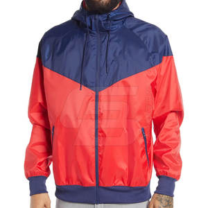Veste coupe-vent à col montant imperméable pour hommes personnalisée style rue pour la saison d'hiver vente d'entraînement en plein air faite en non-tissé - Product Image 5