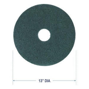 Discos de Fregado Resistentes Boardwalk BWK4013GRE de 13 Pulgadas, Color Verde (5 por Caja) para Fregadoras Eléctricas - Product Image 4
