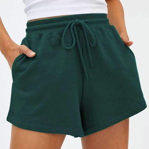 Shorts de Algodón Transpirables para Mujer, Textura Suave, Estilo Elegante, Cintura Elástica, Color Sólido, para Clima Cálido Diario, Shorts Modernos para la Calle - Product Image 6