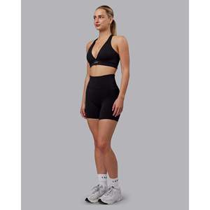 O.G. Conjunto de sujetador deportivo acolchado Stamina Plus Size con tirantes ajustables, elástico en cuatro direcciones, ligero, estampado, copas D/DD/E - Product Image 4