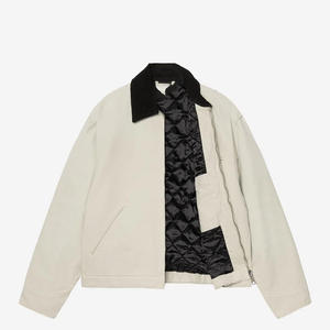 Vestes pour hommes Nouvelle veste de travail d'extérieur en couleur unie sur mesure pour hommes Automne et hiver Veste décontractée ample à la mode - Product Image 4