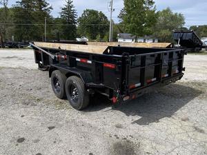 Remolque basculante de 8 toneladas de 4 ruedas de calidad asequible Remolque volquete 7x14 4 lados altos - Product Image 6