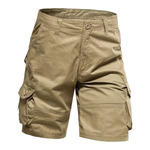Pantalones cortos Cargo informales de verano para hombre, ropa de trabajo y ropa de calle de punto transpirable con múltiples bolsillos, OEM personalizado, venta al por mayor - Product Image 1