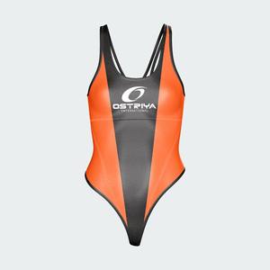 Maillots de bain une pièce pour femmes sur mesure de haute qualité, motif uni, avec un design et un logo modernes - Product Image 2