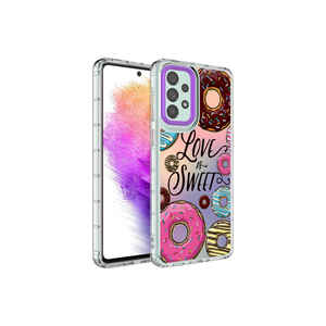 Coque pour Samsung Galaxy A33 5G JoieCreatif Korn, protection de l'appareil photo, motif coloré, coque en silicone rigide pour A53 A34 A03S A24 - Product Image 1