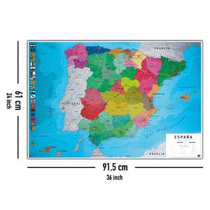 Mapa físico y político de España - Product Image 4