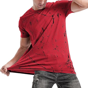 เสื้อยืดผู้ชายสไตล์ฮิปฮอปแนวสตรีทลำลอง ผ้าโพลีเอสเตอร์ทอ 100% ระบายอากาศได้ดี แขนสั้น ทรงโอเวอร์ไซส์ น้ำหนัก 250 กรัม ทรงบ็อกซี่ - Product Image 4