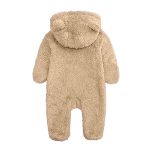 Wholesale <b>Newborn</b> Infant Baby Boys Girls Winter <b>Coat</b> Warm Snowsuit Cute Ears Velvet Hooded Romper Long Sleeves Overalls Outfit - Product Image 6