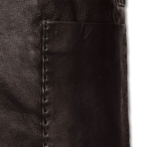 Veste en cuir pour homme, veste de motard en cuir ajustée pour homme, manteau, dernière mode, veste en cuir d'hiver pour moto avec poches supplémentaires - Product Image 4