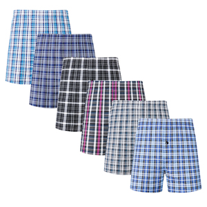 Boxer tissé pour hommes Sous-vêtements en coton pour adultes Boxer tissé pour homme 100% coton respirant Boxer pour hommes Confortable - Product Image 5