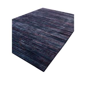 Alfombra de Lana y Viscosa Hecha a Mano Acar Tra-14448 con Rayas Abstractas y Patrones Rectangulares para el Hogar, 4m de Ancho, 10mm de Grosor, para Sala de Estar o Pasillo - Product Image 2