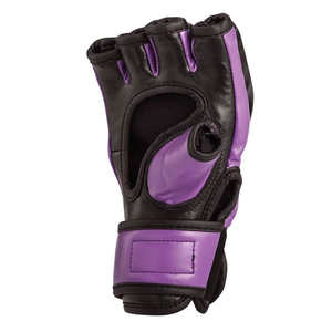 Nouveaux gants MMA pour adultes en noir et violet avec impression de logo personnalisé Gants en cuir de différentes tailles pour l'extérieur - Product Image 5