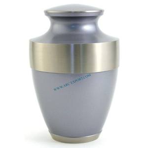 Urnes de cendres de larme de cadre de couleur argentée avec l'autocollant d'émail de couleur rose appliqué à la main le cercueil et le pot de crémation humaine de regard de fantaisie - Product Image 5