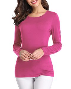 New Trend Underscrub Stretch Plain Medical <b>Undershirt</b> Comfort Elastic Loose Crop Tops Polyester/Cotton Unisex Needle Detection - Product Image 3