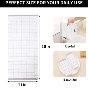Lot de serviettes de cuisine 100 % coton, très tendance, pour le nettoyage de la vaisselle, en stock - Product Image 5
