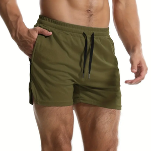 Pantalones cortos de chándal informales para hombre, ropa informal de Hip Hop con estampado de secado rápido, pantalones cortos de natación lisos de alta calidad - Product Image 6