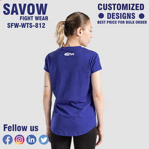 Camisetas Vintage de algodón para mujer, venta al por mayor, camisetas informales holgadas de manga corta con cuello en V, camisetas ecológicas para el verano - Product Image 2