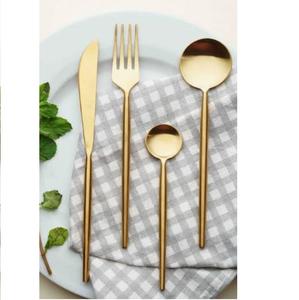 Juego de cubiertos de acero inoxidable para cocina, cuchillo, cuchara, tenedor y espátula, juego de cubiertos metálicos decorativos. - Product Image 1