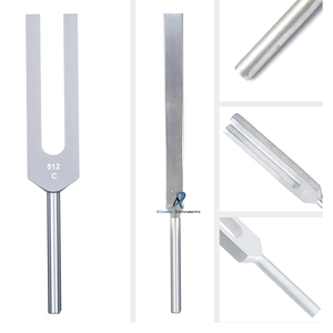 Juego de diapasones de diagnóstico de aluminio C128 C256 C512 para exámenes ortopédicos ENT neurológicos pruebas de conducción ósea sensorial - Product Image 2