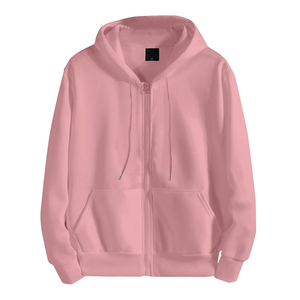 เสื้อฮู้ดผู้ชายแฟชั่นสำหรับฤดูหนาว ออกแบบเองได้ มีซิป ปิดด้วยซิป สีพื้น ผ้าถัก ผลิตในบังคลาเทศ ไม่หดตัว - Product Image 5