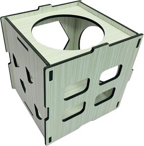 Maison interactive moderne pour chat en PVC massif, avec labyrinthe d'activités multi-niveaux, griffoirs, cachettes et jouets pour toutes les saisons - Product Image 2