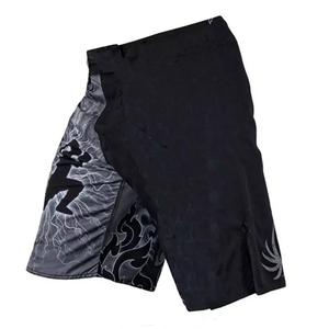 Pantalones cortos de lucha de artes marciales Muay Thai de talla grande para hombres, pantalones cortos elásticos lisos de GAF de fábrica al por mayor - Product Image 3