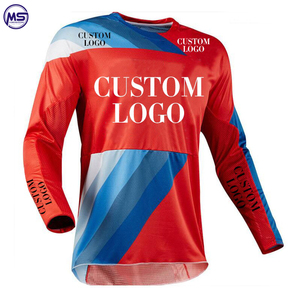 Venta caliente profesional de carreras para hombres ropa deportiva logotipo personalizado impresión Motocross camisa transpirable y resistente al viento - Product Image 3