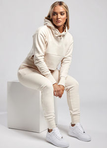 Femmes de haute qualité 100% coton sweat à capuche zippé motif solide sweats respirant Streetwear survêtements pour l'hiver - Product Image 4