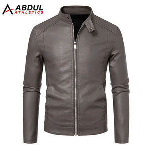 Chaqueta de Cuero para Hombre a la Moda con Bolsillos con Cremallera y Forro Suave para Usar en Todas las Temporadas, Chaqueta de Invierno para Hombre - Product Image 1