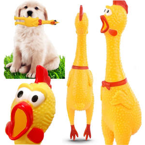 Juguete Clásico de Plástico Duradero para Perros con Sonido de Pollo y Diseño de Caricatura para Uso en Interiores - Product Image 1