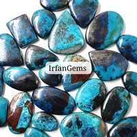 Pierres précieuses en vrac, pierres d'azurite naturelles, tailles et formes variées, pierres précieuses naturelles, lot en gros, prix d'usine, cabochons d'azurite shattuckite