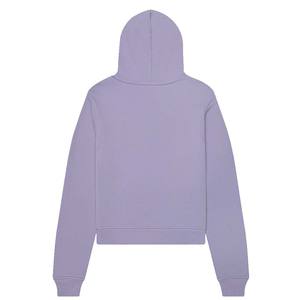 100% <b>Ladies</b> Cotton Crop Hoodies <b>Long</b> Sleeve Tops Hooded Lounge Crop <b>Sweatshirts</b> - Product Image 2