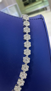 <b>Iced</b> <b>Out</b> VVS Moissanite Diamond Sparkling High Shine Drip Style 925 Sterling Silver Wedding Wear <b>Chain</b> - Product Image 3