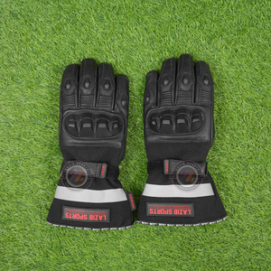 Gants longs d'hiver en cuir véritable imperméable de qualité supérieure pour les motards de tourisme d'aventure, fabricant OEM - Product Image 4