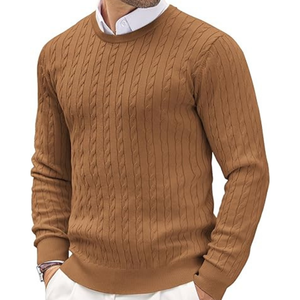 Ropa de punto a la moda para hombre, suéter de punto para hombre, algodón, OEM, venta al por mayor, proveedor de fábrica - Product Image 3