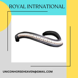 ROYAL INTERNATIONAL - Diadema de Cuero con Perlas Negras de 3 Filas, Tamaño Personalizado, para Exportadores Indios de Uttar Pradesh, Precios Razonables - Product Image 2