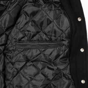 Chaquetas de béisbol bordadas con logotipo personalizado para hombre Chaqueta de béisbol universitaria de moda para hombre - Product Image 4