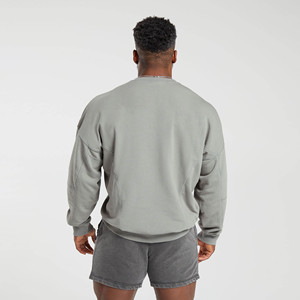 Wholesale High Quality <b>Plain</b> Blank Crew Neck Oversized <b>Sweatshirt</b> For Men New Design Breathable Men's <b>Sweatshirts</b> - Product Image 3