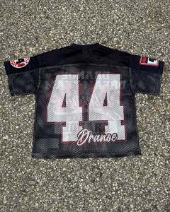 Camiseta de fútbol de malla para hombre, ropa de adulto de alta calidad, camiseta de malla con cuello en V, manga corta, malla de poliéster, camiseta de gran tamaño - Product Image 3