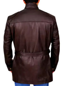 เสื้อโค้ทหนังยาวสำหรับผู้ชายเสื้อโค้ทหนังวัวยาวระบายอากาศได้ดีเสื้อแจ็คเก็ตสำหรับผู้ชาย2026ใหม่ - Product Image 5