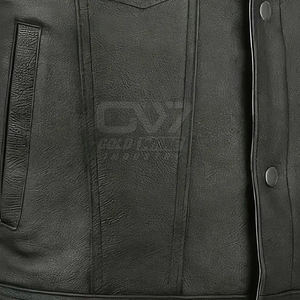 Chaleco de cuero de calidad superior Casual elegante nueva moda cremallera estilo hombres Chaleco de cuero para la venta - Product Image 4