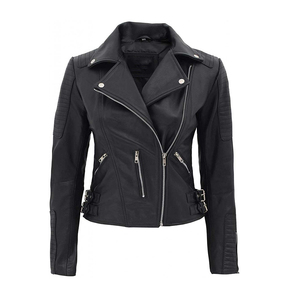 แจ็กเก็ตหนังแขนยาวสำหรับผู้หญิงเสื้อแจ็คเก็ตหนังแขนยาวดีไซน์ใหม่สำหรับผู้หญิง - Product Image 5