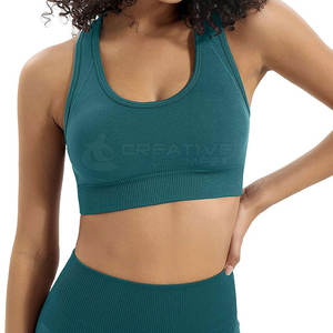 Conjunto de Yoga para Mujer, Cintura Elástica, Secado Rápido, Sin Costuras, Transpirable, Elástico, Diseño Sólido, 2 Piezas, en Venta en Pakistán - Product Image 5