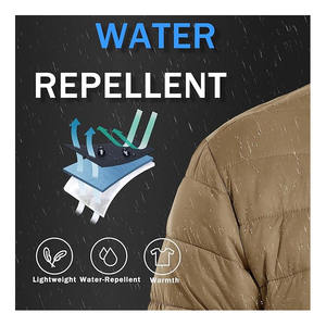 Veste d'hiver légère pour homme, manteau d'hiver chaud, doudoune, col montant, fermeture éclair - Product Image 3