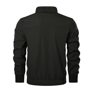 Blouson aviateur vintage pour homme avec col montant et appliques, mélange polyester/coton, veste d'hiver - Product Image 2