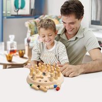 HRM HRM-0803 Boîte de jeu d'échecs en bois avec horloge pour enfants, taille, couleur, forme et logo personnalisables, fabriqué en Inde