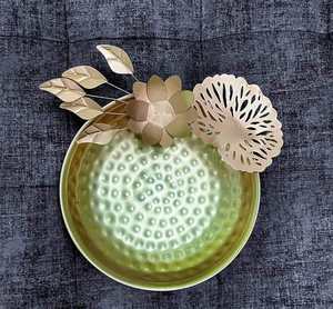 Urli, diseño a la moda, Color dorado, hierro, decoración para evento en casa y boda, Urli - Product Image 1